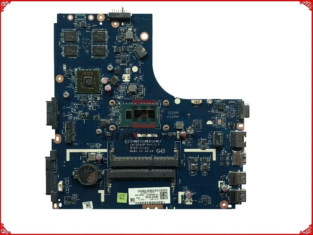 Genuine FRU:90007254 for Lenovo Ideapad B40-70 Laptop Motherboard ZIWB2/ZIWB3/ZIWE1 LA-B091P SR170 I5-4200U DDR3L 2GB Tested
Genuine FRU:90007254 for Lenovo Ideapad B40-70 Laptop Motherboard ZIWB2/ZIWB3/ZIWE1 LA-B091P SR170 I5-4200U DDR3L 2GB Tested