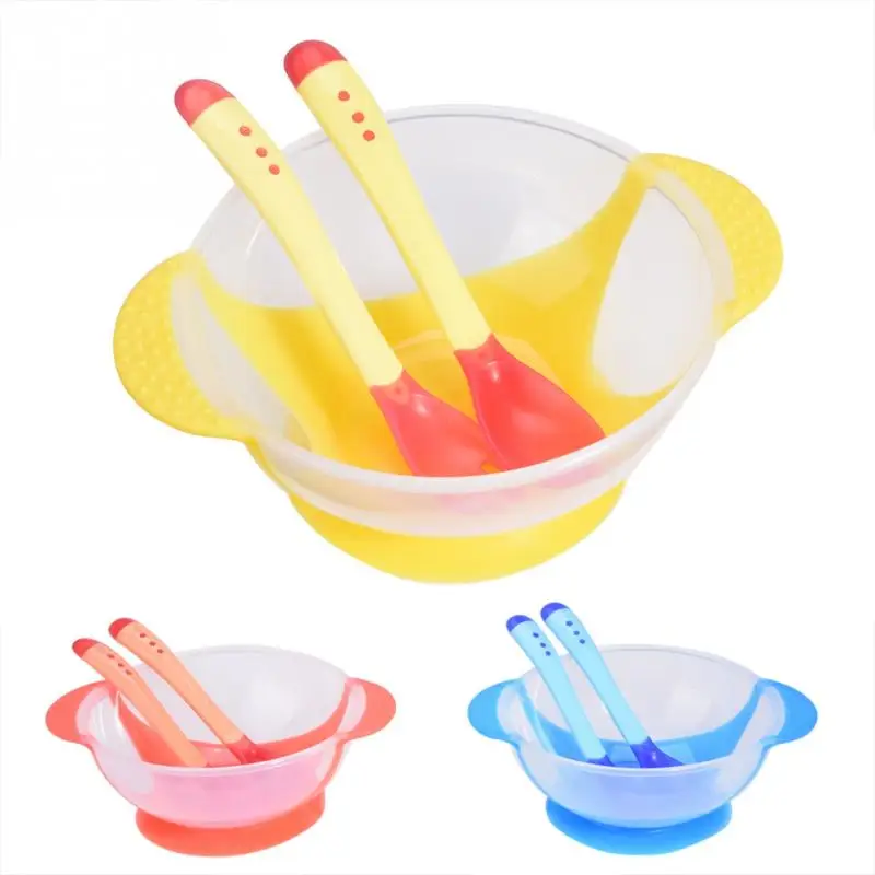 Newborn Sucker Feeding Bowl Sensing color changed spoon Slip-resistant Tableware Sensing Fork Spoon Set Kids Food Bowl Dishes
Newborn Sucker Feeding Bowl Sensing color changed spoon Slip-resistant Tableware Sensing Fork Spoon Set Kids Food Bowl Dishes