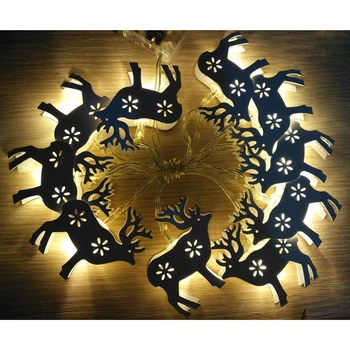 Deer LED Light String 7.2 Feet 20 Light Metal Battery Operation Fairy Christmas Light, Indoor Outdoor Decoration Wedding
Deer LED Light String 7.2 Feet 20 Light Metal Battery Operation Fairy Christmas Light, Indoor Outdoor Decoration Wedding