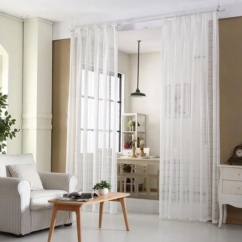 100*250cm Modern Simplicity Square Cambric Jacquard Translucent Window Gauze Curtain Gauze
100*250cm Modern Simplicity Square Cambric Jacquard Translucent Window Gauze Curtain Gauze