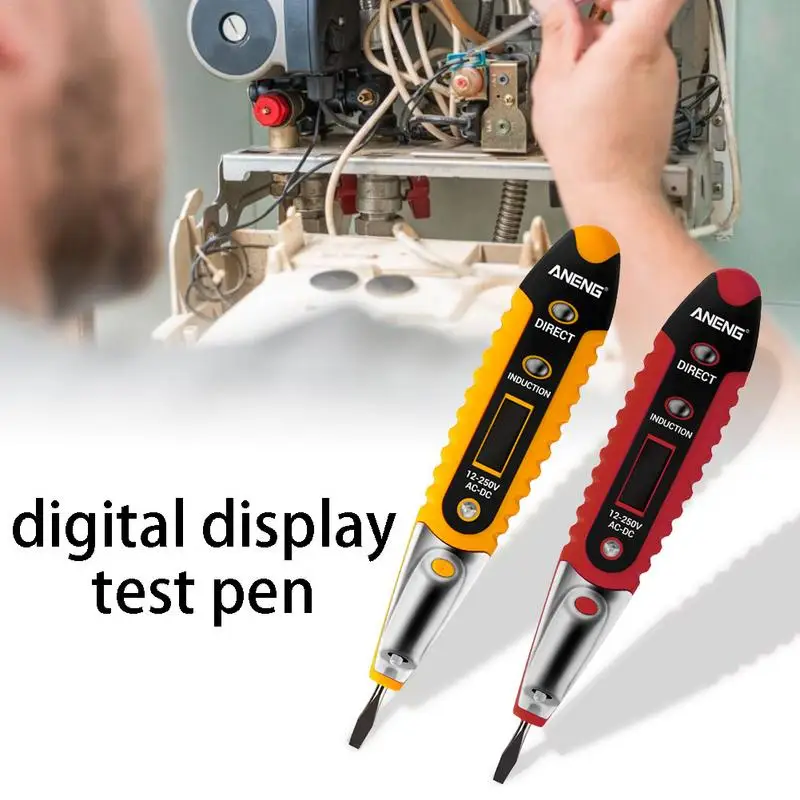 Digital Display Test Pen 12-250V AC Voltage Detector Tester Meter Volt Current Electric Test Pencil LCD Display Voltage Detector
Digital Display Test Pen 12-250V AC Voltage Detector Tester Meter Volt Current Electric Test Pencil LCD Display Voltage Detector