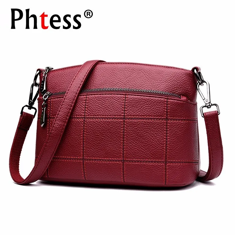 2019 Female Messenger Bag Vintage Handbag High Quality Sac A Main Famous Brand Soft Leather Shoulder Bags Solid Luxury Designer
2019 Female Messenger Bag Vintage Handbag High Quality Sac A Main Famous Brand Soft Leather Shoulder Bags Solid Luxury Designer