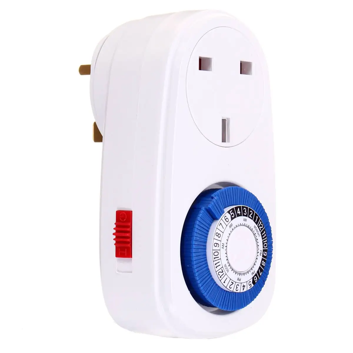 24 Hour Plug-in Mechanical Timer 16A Grounded Plug Timer Switch Socket UK AC220V-240V Programmable Plugin Time Switch Controller
24 Hour Plug-in Mechanical Timer 16A Grounded Plug Timer Switch Socket UK AC220V-240V Programmable Plugin Time Switch Controller
