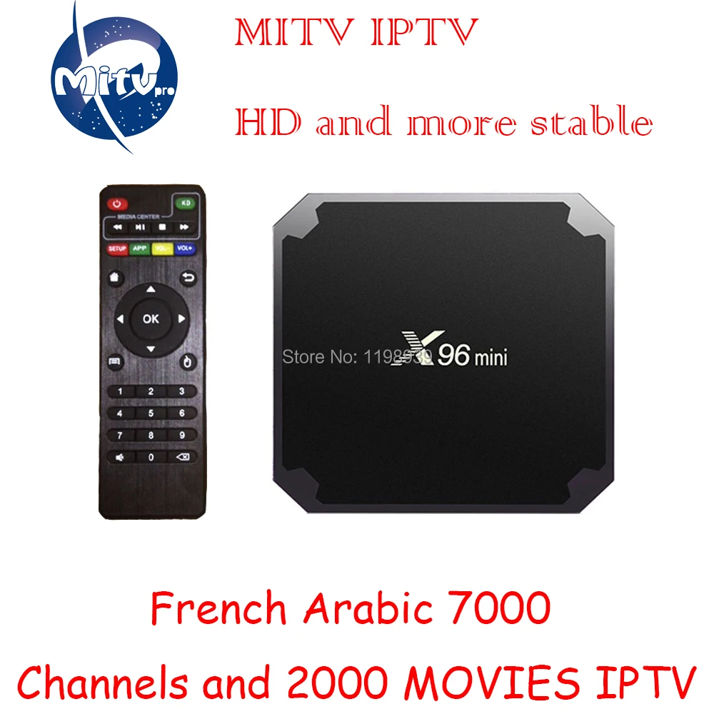 MITVPRO Iptv subscription android tv box X96 mini 7000 channels French Arabic Europe Spanish Italian full Europe Iptv one year
MITVPRO Iptv subscription android tv box X96 mini 7000 channels French Arabic Europe Spanish Italian full Europe Iptv one year