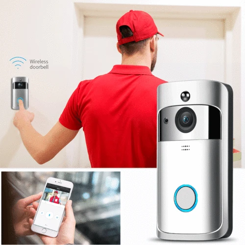 WiFi Smart Wireless Security Doorbell Camera Ring Visual Intercom Video Alarm Door Phone Remote Home Monitoring Night Vision M4
WiFi Smart Wireless Security Doorbell Camera Ring Visual Intercom Video Alarm Door Phone Remote Home Monitoring Night Vision M4
