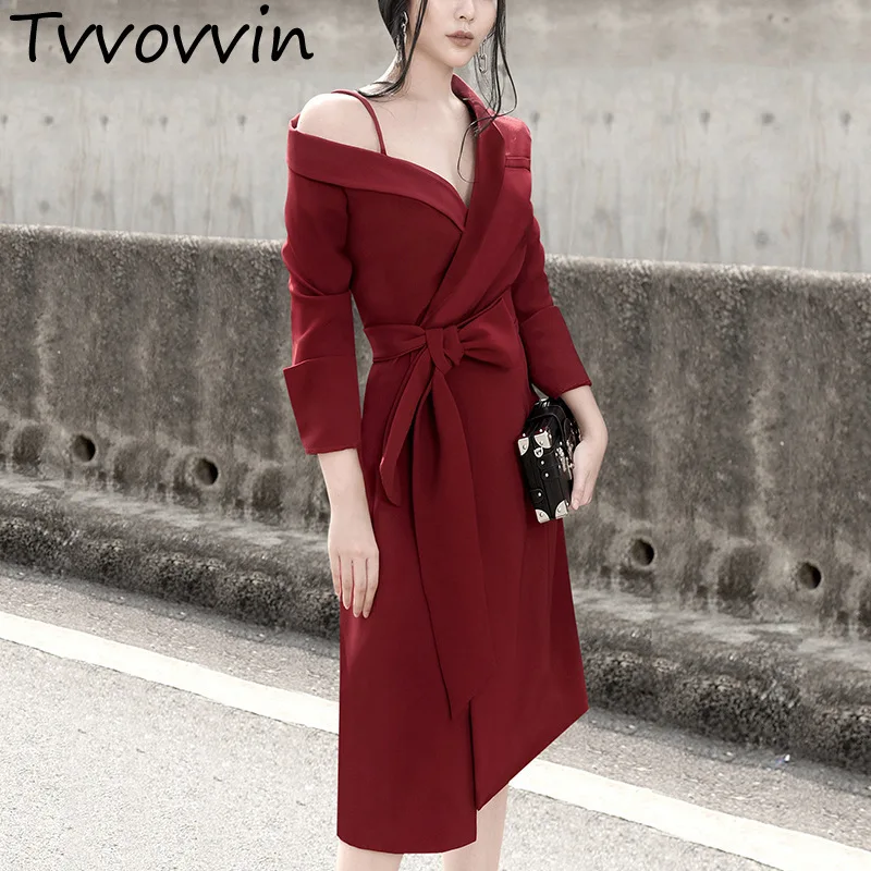 TVVOVVIN 2019 Spring Autumn New Pattern Asymmetrical Long Sleeve Chalaza Waist Woman Chic Temperament Strapless Dress R105
TVVOVVIN 2019 Spring Autumn New Pattern Asymmetrical Long Sleeve Chalaza Waist Woman Chic Temperament Strapless Dress R105