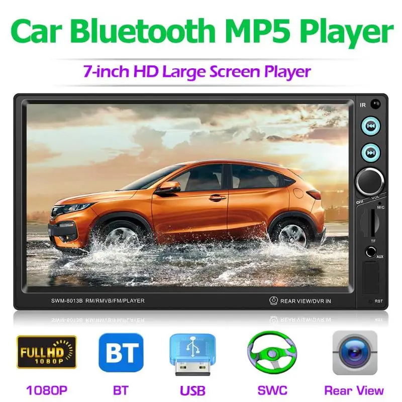 Universal FM Radio USB with/no Reversing Camera Car Stereo 7 Inch 2 Din MP5 Player Bluetooth Multimedia Music Video Player
Universal FM Radio USB with/no Reversing Camera Car Stereo 7 Inch 2 Din MP5 Player Bluetooth Multimedia Music Video Player