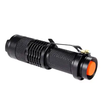 White light Mini penlight LED Flashlight Torch 3 Modes zoomable Adjustable Focus Lantern Bike Light
White light Mini penlight LED Flashlight Torch 3 Modes zoomable Adjustable Focus Lantern Bike Light