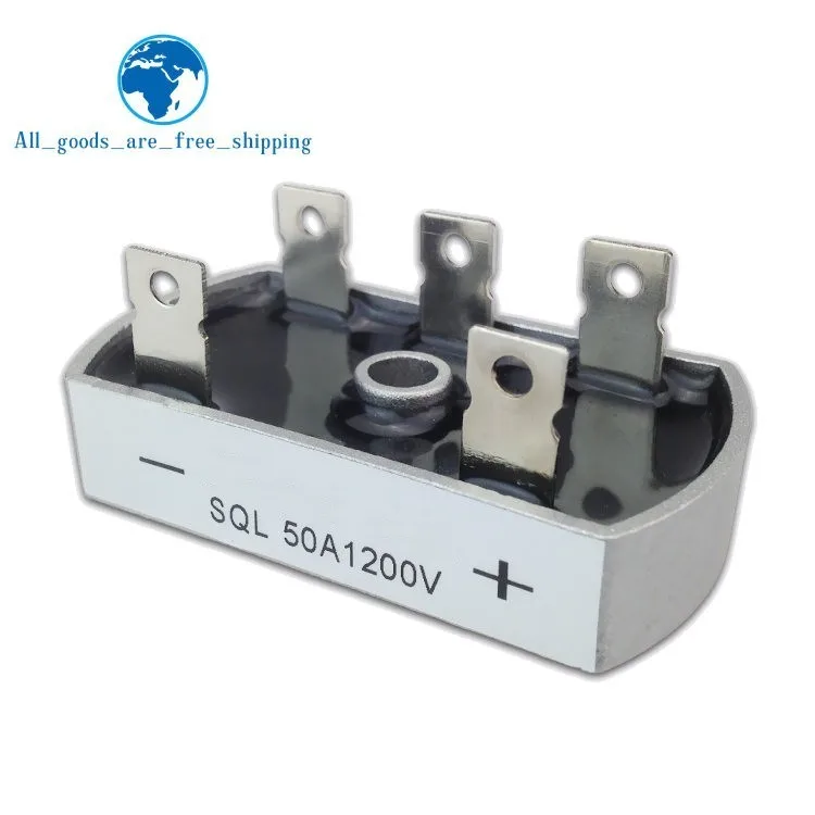 50A 1200V Aluminum Metal Case 3 Phase Diode Bridge Rectifier 50Amp SQL50A Module
50A 1200V Aluminum Metal Case 3 Phase Diode Bridge Rectifier 50Amp SQL50A Module
