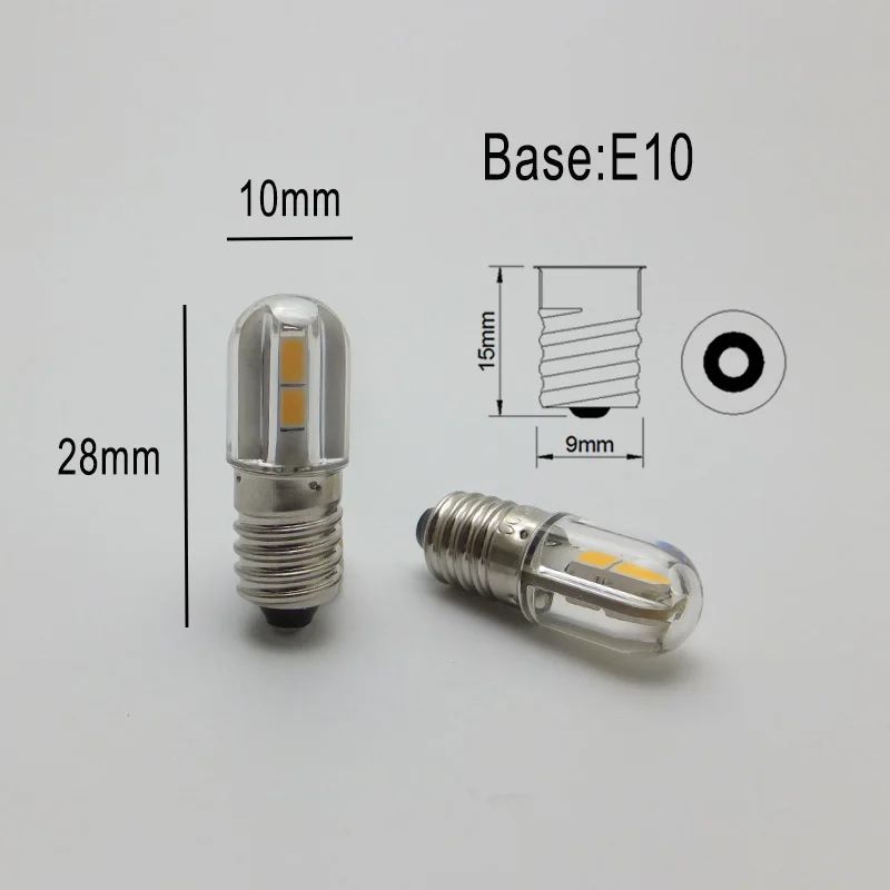 AMYWNTER E10 Ba9s led T4w 1W Indicator Light Bulb 6.3V 12V 24V 48V 60V 1W 2835 4SMD Wholesale 300pcs
AMYWNTER E10 Ba9s led T4w 1W Indicator Light Bulb 6.3V 12V 24V 48V 60V 1W 2835 4SMD Wholesale 300pcs