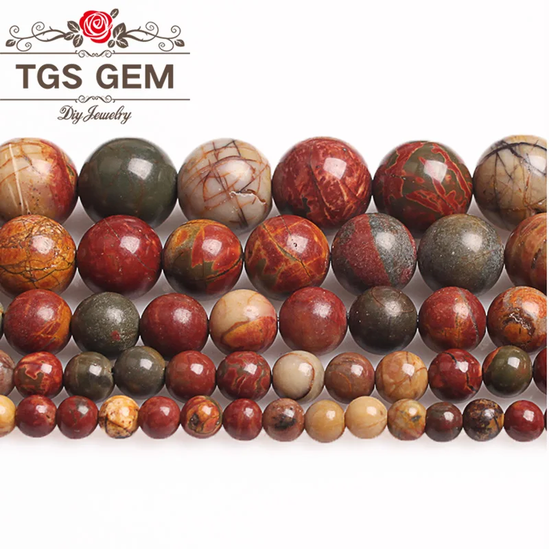 Natural Stone Beads Mixed Color Red Picasso Round Loose Beads For Diy Bracelet Necklace Earrings Jewelry Making 4 6 8 10 12MM
Natural Stone Beads Mixed Color Red Picasso Round Loose Beads For Diy Bracelet Necklace Earrings Jewelry Making 4 6 8 10 12MM