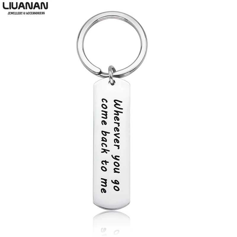 Hand Stamped Boyfriend Keychain Wherever You Go Come Back To Me Keychain Gift for him Moving Away Gifts Friend Gifts
Hand Stamped Boyfriend Keychain Wherever You Go Come Back To Me Keychain Gift for him Moving Away Gifts Friend Gifts