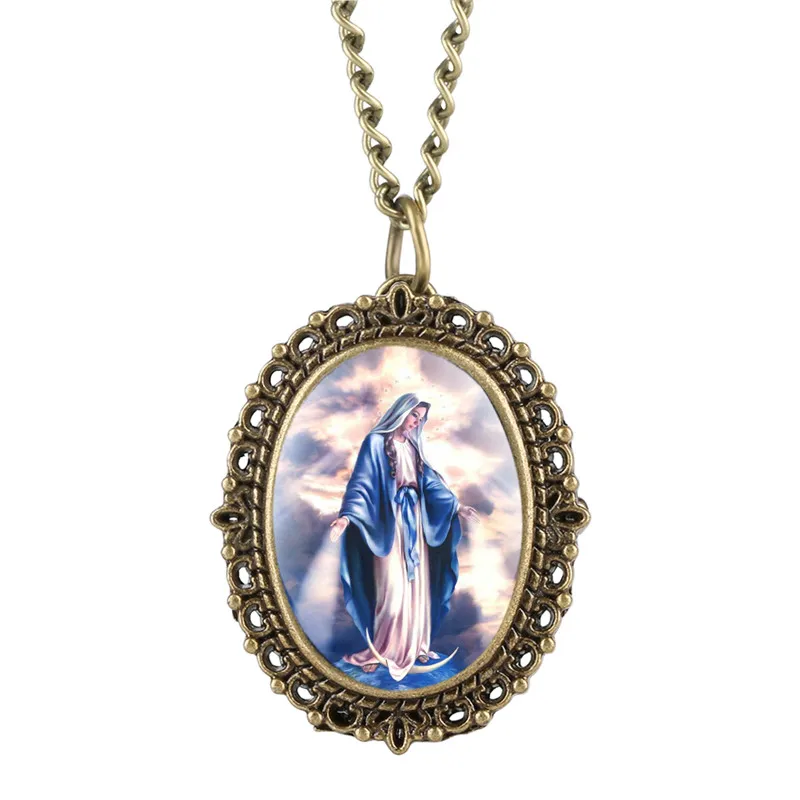 Virgin Mary Pattern Pocket Watch for Men Classic Quartz Pocket Watch Analog Pendant Creative Watch Pocket Masculine Necklace
Virgin Mary Pattern Pocket Watch for Men Classic Quartz Pocket Watch Analog Pendant Creative Watch Pocket Masculine Necklace