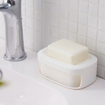 1pc Soap Box Waterproof Double Layers Seamless Container Soap Holder Organizer Soap Box for Bathroom Kitchen Outdoors
1pc Soap Box Waterproof Double Layers Seamless Container Soap Holder Organizer Soap Box for Bathroom Kitchen Outdoors