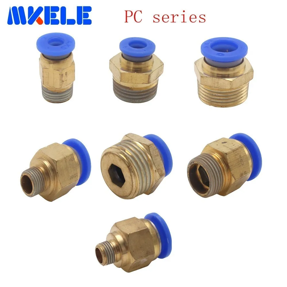 Pneumatic Push In Fittings For Air/Water Hose Tube PC Series Straight Through External Thread PC04/06/08/10/12/14/16
Pneumatic Push In Fittings For Air/Water Hose Tube PC Series Straight Through External Thread PC04/06/08/10/12/14/16