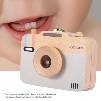 Wooden Baby Tooth Box Teeth Organizer Wooden Camera-pattern Storage Box Case for Baby Teeth and Baby Hair
Wooden Baby Tooth Box Teeth Organizer Wooden Camera-pattern Storage Box Case for Baby Teeth and Baby Hair