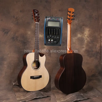 38" guitar With Solid Spruce top /Rosewood Body,Half cutaway Body,Electric guitarras with pickup tuner,JD-M318SCE
38" guitar With Solid Spruce top /Rosewood Body,Half cutaway Body,Electric guitarras with pickup tuner,JD-M318SCE