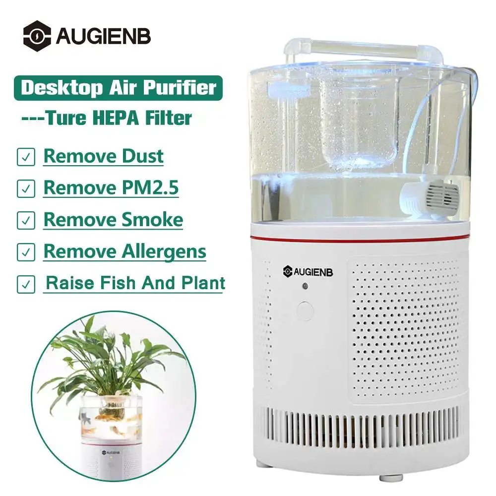 AUGIENB Desktop Ionizer Air Purifier + Aquarium HEPA Filter for Allergies / Mold / Smoke / Dust / Pet Dander / VOCs Home Decor
AUGIENB Desktop Ionizer Air Purifier + Aquarium HEPA Filter for Allergies / Mold / Smoke / Dust / Pet Dander / VOCs Home Decor