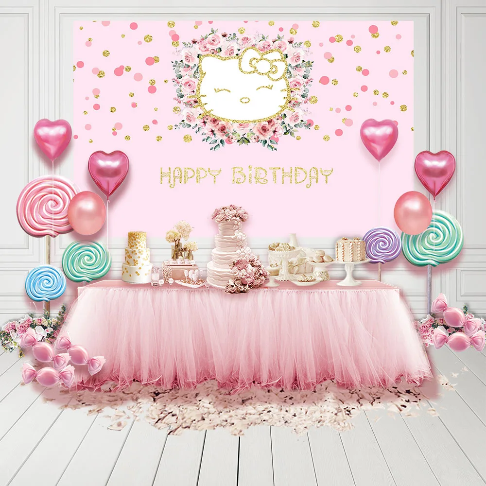 MEHOFOTO Photography Backdrop Pink Kitty Birthday Rainbow Point Flower Background Photo Shoot Photocall Photobooth Fabric Decor
MEHOFOTO Photography Backdrop Pink Kitty Birthday Rainbow Point Flower Background Photo Shoot Photocall Photobooth Fabric Decor