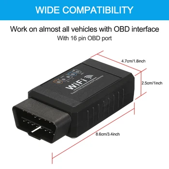 KKMOON Best obd2 OBDII launch Scanner Tool Detector Wifi Connection diagnostic tool for IOS Android Windows Service
KKMOON Best obd2 OBDII launch Scanner Tool Detector Wifi Connection diagnostic tool for IOS Android Windows Service