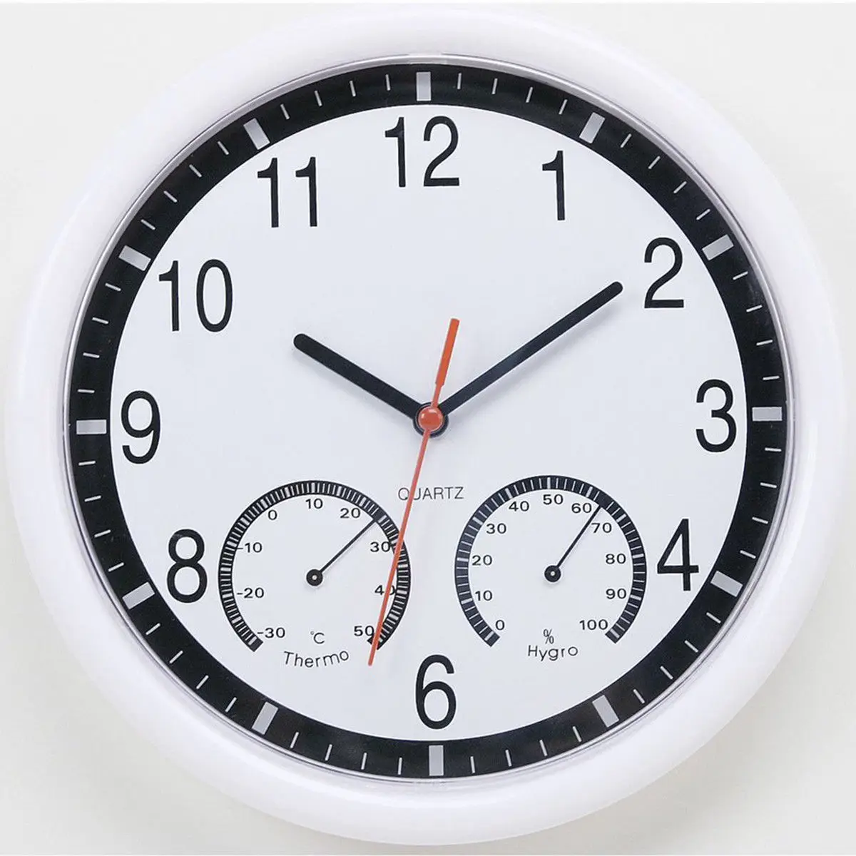 Modern 10 Inch Silent Wall Clock Thermometer Outdoor Hygrometer No-ticking Thermometer Digital Wall Clock For Home Decor
Modern 10 Inch Silent Wall Clock Thermometer Outdoor Hygrometer No-ticking Thermometer Digital Wall Clock For Home Decor