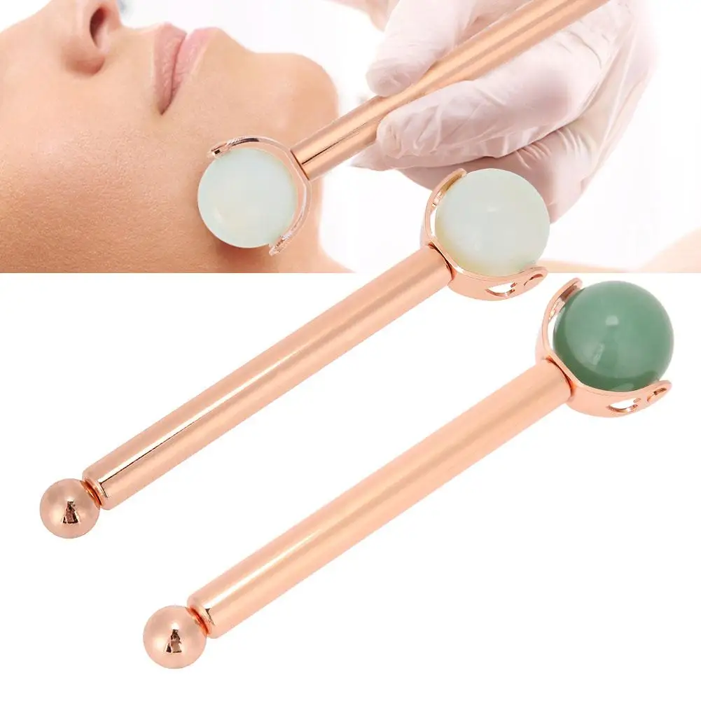 Single Head Metal Round Jade Stone Face Skin Massage Roller Anti Wrinkle Anti-aging Massager
Single Head Metal Round Jade Stone Face Skin Massage Roller Anti Wrinkle Anti-aging Massager