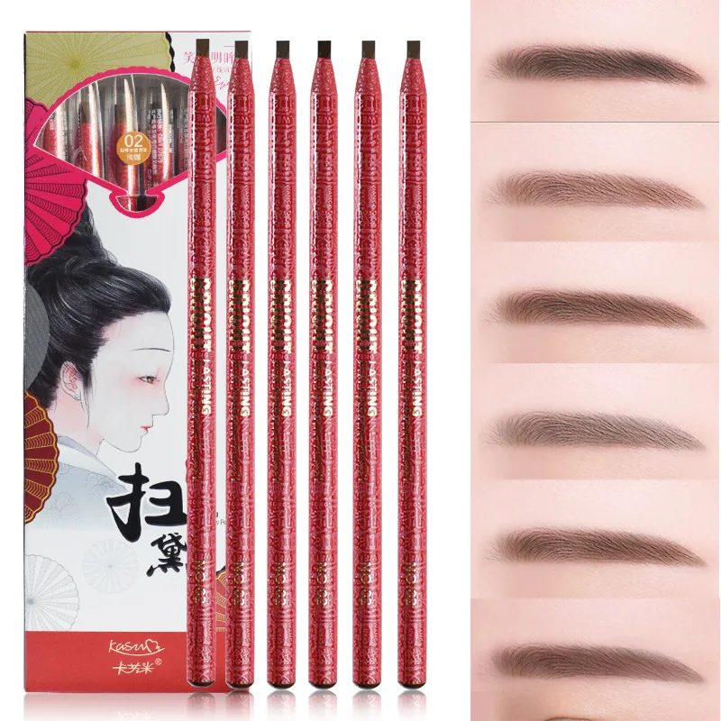 1PC Women Waterproof Eye Liner Eyebrow Pen Pencil Eyeliner Makeup Cosmetic Beauty Tools 6 Colors | Красота и здоровье