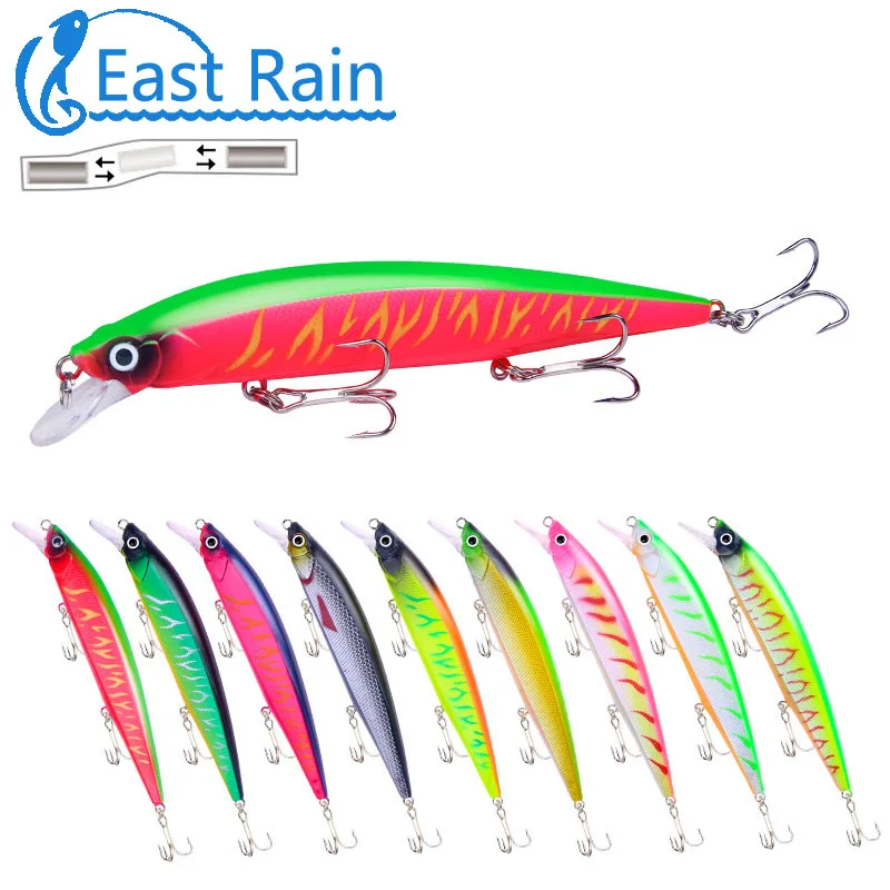East Rain 14cm 18.3g Fishing Lures Hard Bait Minnow Quality Professional Lure Depth 0.3-1.5m Free shipping
East Rain 14cm 18.3g Fishing Lures Hard Bait Minnow Quality Professional Lure Depth 0.3-1.5m Free shipping