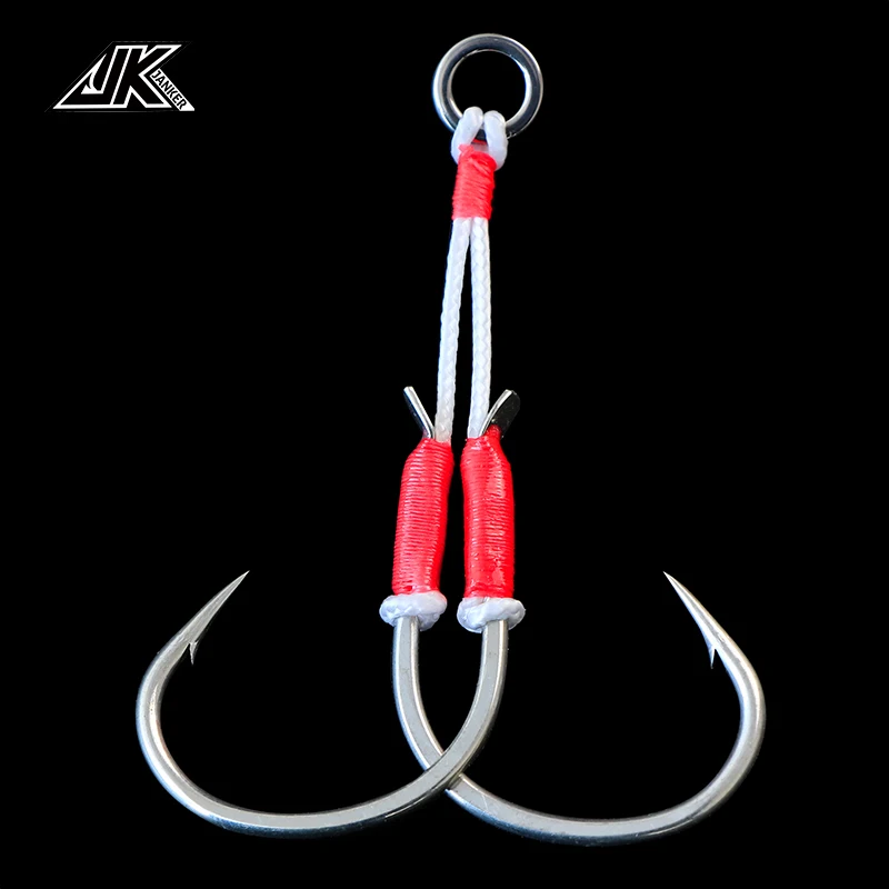 JK Lightweight Red Color 3/0 4/0 5/0 6/0 Slow Jig Hook Assist Double Fish Hooks Saltwater INCHIKU All For Fishing Tackles Snap
JK Lightweight Red Color 3/0 4/0 5/0 6/0 Slow Jig Hook Assist Double Fish Hooks Saltwater INCHIKU All For Fishing Tackles Snap