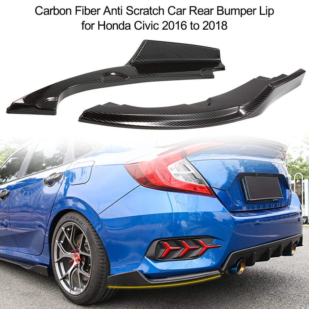 2PCs Light Black Anti Scratch Car Rear Bumper Lip Diffuser Splitter for Honda Civic 2016 to 2018 Rear Bumper Lip
2PCs Light Black Anti Scratch Car Rear Bumper Lip Diffuser Splitter for Honda Civic 2016 to 2018 Rear Bumper Lip