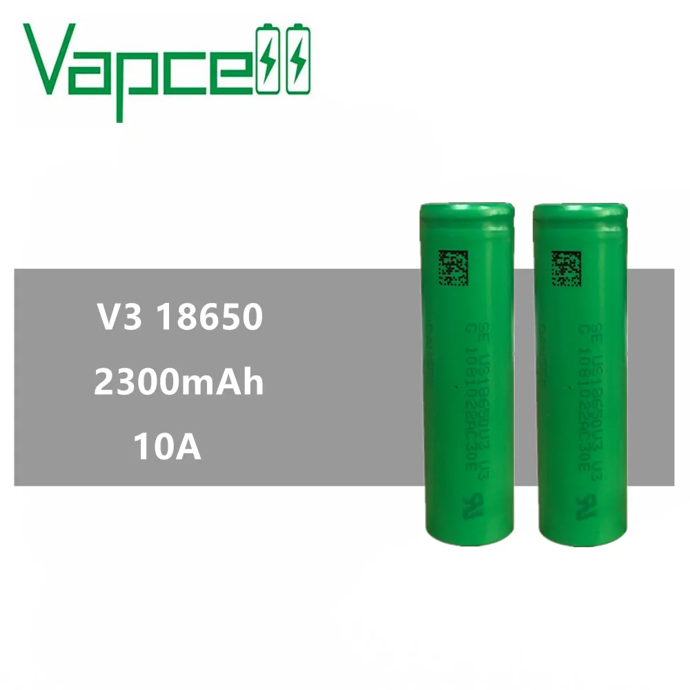 2 шт. оригинальный VAPCELL 18650 2300 мАч 10A литиевая аккумуляторная батарея V3 брендовые