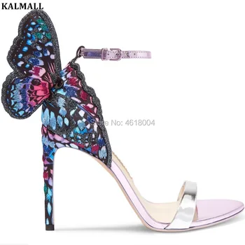 KALMALL Bridal Dress Sandals Mixed Color Embroidered Butterfly Wings High Heels Open Toe Strap Gladiator Sandals Party Heels 
KALMALL Bridal Dress Sandals Mixed Color Embroidered Butterfly Wings High Heels Open Toe Strap Gladiator Sandals Party Heels