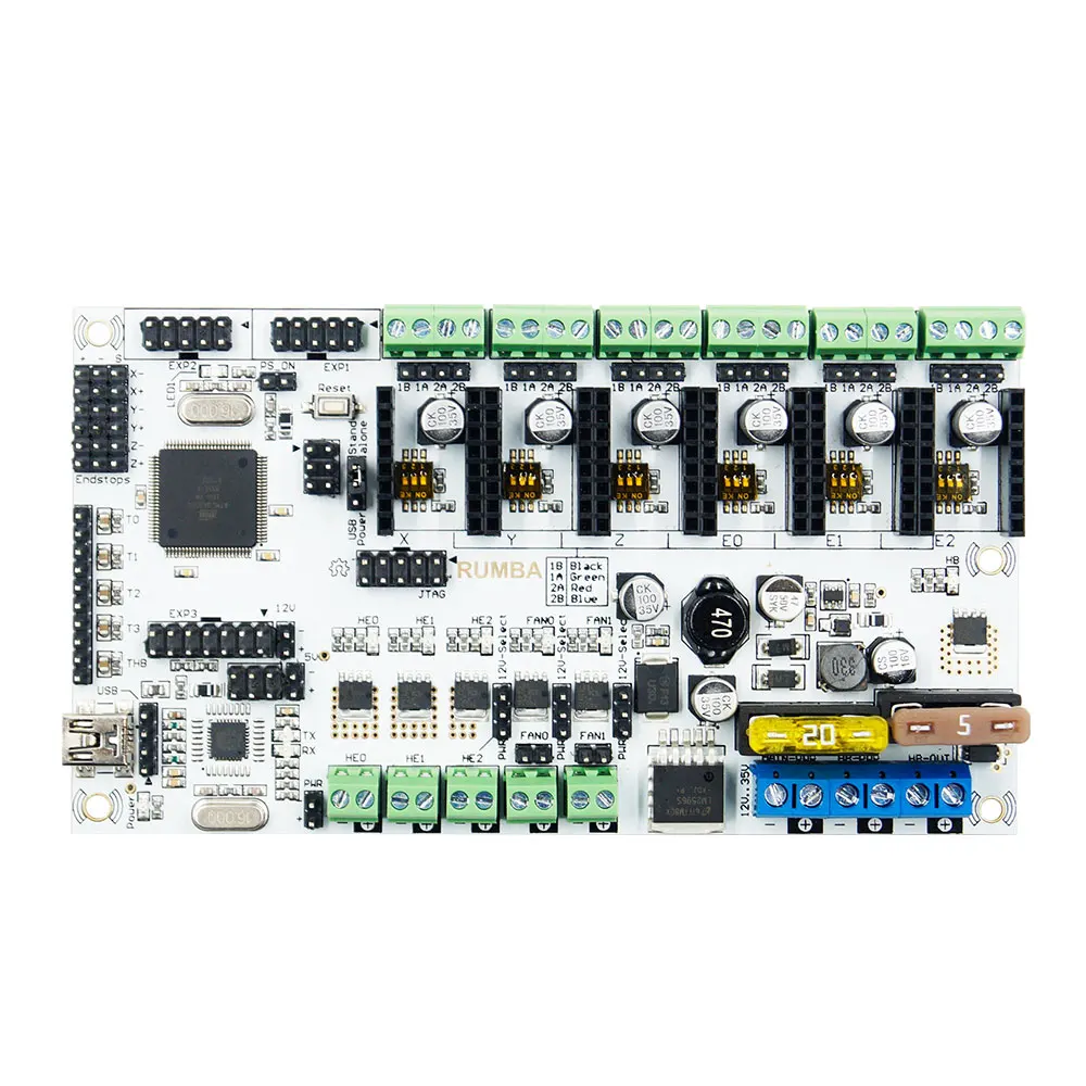 12V Upgraded Integrated Motherboard Control Board Module Support 3 Print Heads For 3D Printer Mainboard
12V Upgraded Integrated Motherboard Control Board Module Support 3 Print Heads For 3D Printer Mainboard