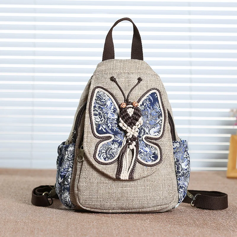 Backpack Women Small Shoulder Bags Fashion Vintage National Style Literary Fan Shoulder Bag Travel Backpack Female
Backpack Women Small Shoulder Bags Fashion Vintage National Style Literary Fan Shoulder Bag Travel Backpack Female