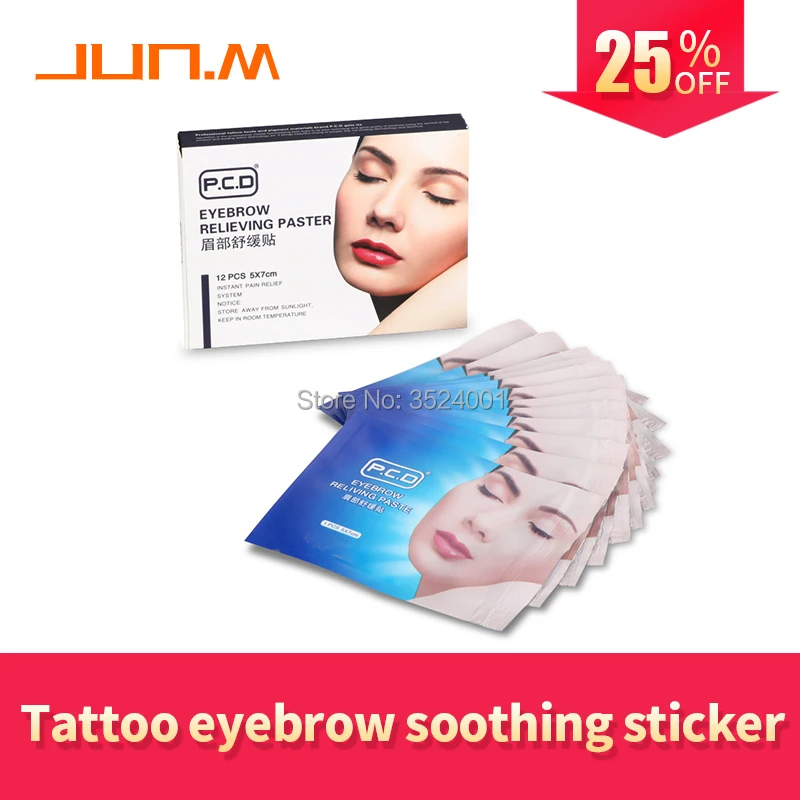 Free Shipping 12 Pieces/Box Permanent Makeup Tattoo Eyebrow Soothing Stickers Use For Eyebrow Tattoo Before
Free Shipping 12 Pieces/Box Permanent Makeup Tattoo Eyebrow Soothing Stickers Use For Eyebrow Tattoo Before