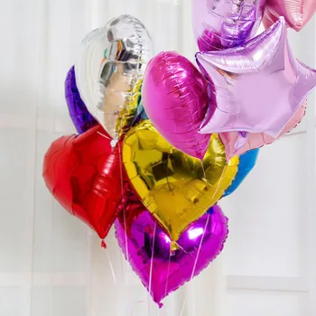 18inch Heart /Star/Circle shape Aluminum foil balloons Wedding decorations Party supplies Home &Garden decor glossy globo 100pcs
18inch Heart /Star/Circle shape Aluminum foil balloons Wedding decorations Party supplies Home &Garden decor glossy globo 100pcs