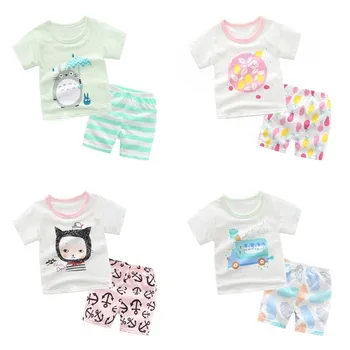 Korean Children's Cotton Short-sleeved T-shirt+Shorts Set Cartoon Totoro Printed Baby Boy Girl Summer Clothes Suit
Korean Children's Cotton Short-sleeved T-shirt+Shorts Set Cartoon Totoro Printed Baby Boy Girl Summer Clothes Suit