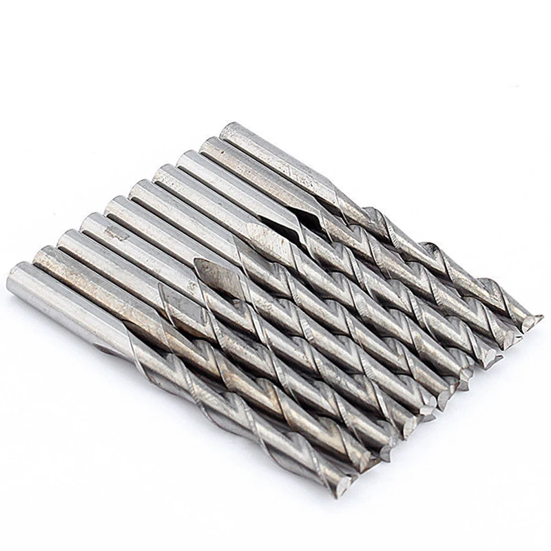 10pcs 3.175mm Diam Milling Cutters Two Flute CNC Solid Carbide Spiral End Mill Woodwork Router Bits
10pcs 3.175mm Diam Milling Cutters Two Flute CNC Solid Carbide Spiral End Mill Woodwork Router Bits