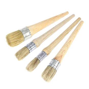 Clear 4Pcs Professional Soft Wax Paint Brush for Folkart Furniture Stencils Home Decor
Clear 4Pcs Professional Soft Wax Paint Brush for Folkart Furniture Stencils Home Decor