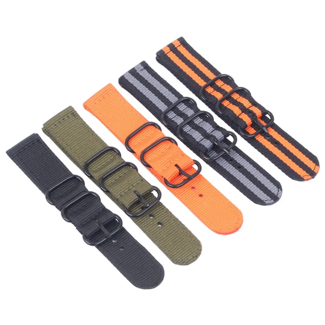 Shellhard 5 Colors Sports Watchband Nylon Strap Black Ring Buckle 18mm 20mm 22mm 24mm Striped Replacement Band Watch Accessories
Shellhard 5 Colors Sports Watchband Nylon Strap Black Ring Buckle 18mm 20mm 22mm 24mm Striped Replacement Band Watch Accessories