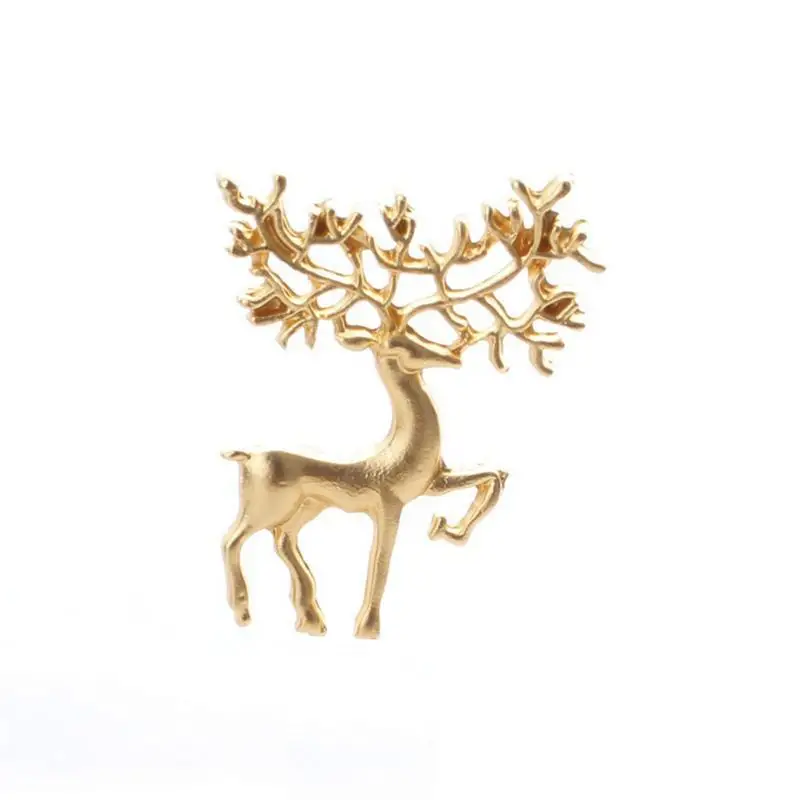 Women Male Brooch Christmas Elk Shape Brooch European And American Style Decorations Fashionable Retro Matte Golden Brooch
Women Male Brooch Christmas Elk Shape Brooch European And American Style Decorations Fashionable Retro Matte Golden Brooch