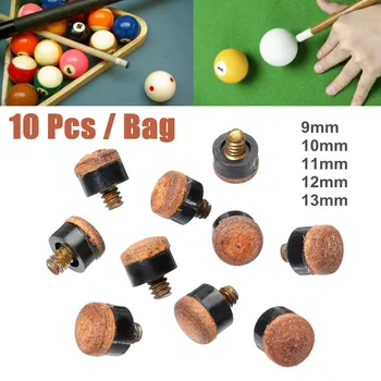 10PCS Commercial Leather Tip Metal Thread Screw Billiard Cue Tips For Pool Snooker Billiards Replacement Parts Cue Ball Cont
10PCS Commercial Leather Tip Metal Thread Screw Billiard Cue Tips For Pool Snooker Billiards Replacement Parts Cue Ball Cont