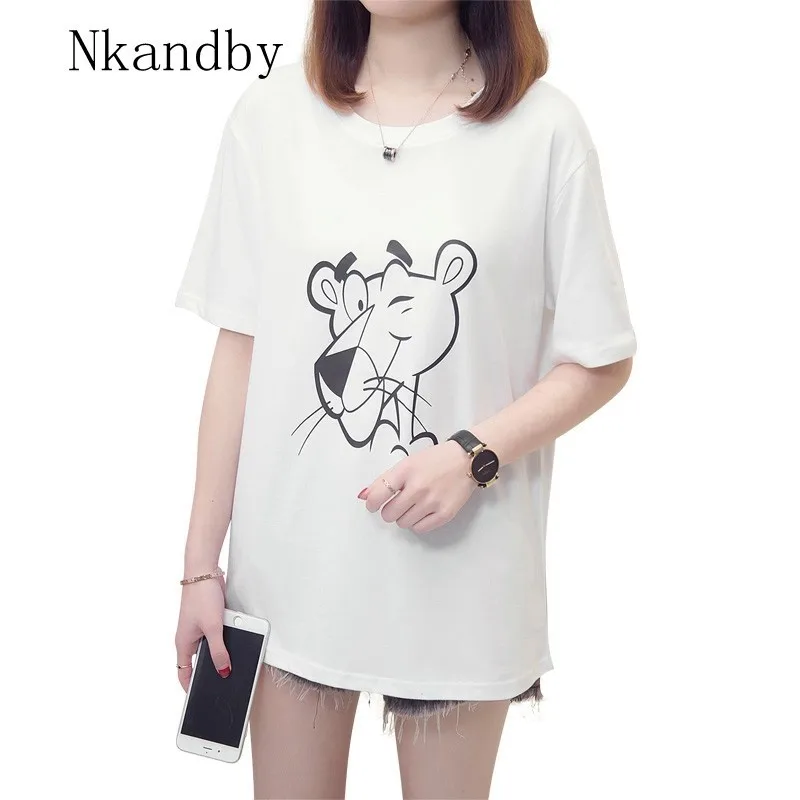 Nkandby Plus size Women T-shirt Summer Loose Half sleeve Female T shirt Leopard Printing Simple Top Oversized Basic Daily Tshirt
Nkandby Plus size Women T-shirt Summer Loose Half sleeve Female T shirt Leopard Printing Simple Top Oversized Basic Daily Tshirt