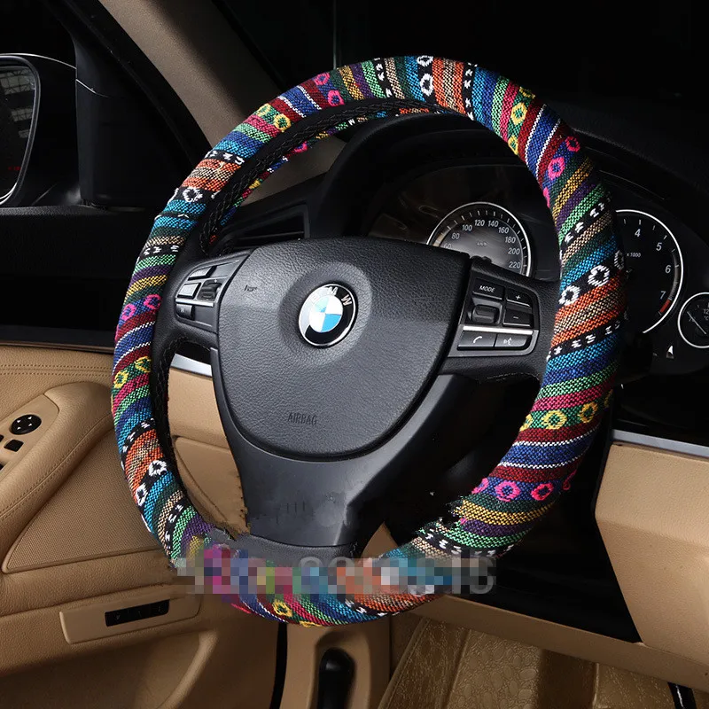 Universal Fits 38cm/15" Steering Wheel Covers Printing Wheel Steering Wrap With Cloth For Lady Women Comfortable
Universal Fits 38cm/15" Steering Wheel Covers Printing Wheel Steering Wrap With Cloth For Lady Women Comfortable
