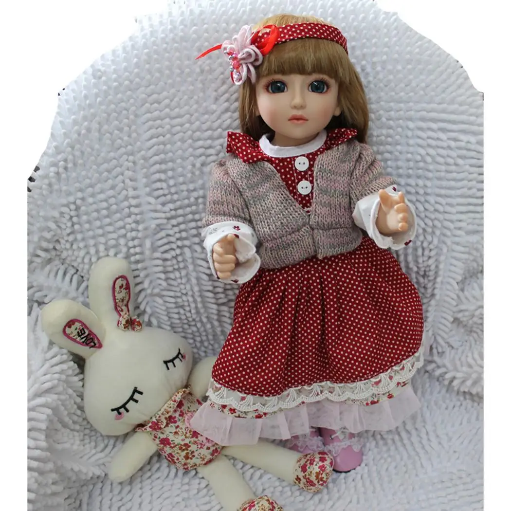 45 cm/17.7 inch soft silicone Reborn baby dolls reborn bonecas toy Children Birthday New year Gifts
45 cm/17.7 inch soft silicone Reborn baby dolls reborn bonecas toy Children Birthday New year Gifts