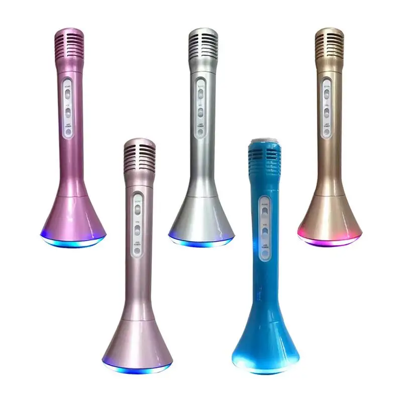 

Portable Speaker Wireless Bluetooth Karaoke Microphone Player Adapter For Family Gathering Support Echo For Phones PC Laptops