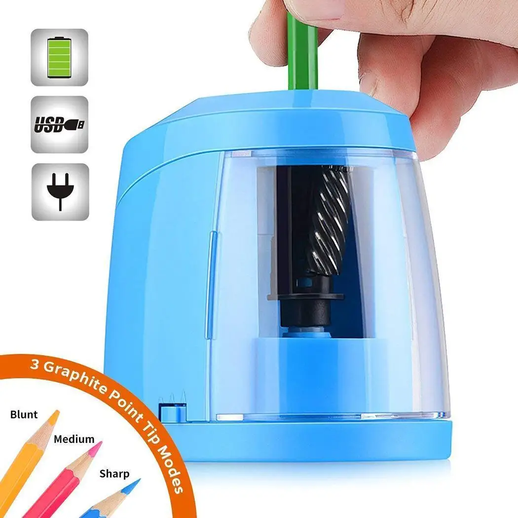 Automatic Pencil Sharpener Durable Practical Dual Power Geometric Shape Automatic Pencil Sharpener clamps sharpener
Automatic Pencil Sharpener Durable Practical Dual Power Geometric Shape Automatic Pencil Sharpener clamps sharpener