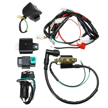 Mayitr 1set Motorcycle CDI Wiring Harness Loom Ignition Solenoid Coil Rectifier For 50-125cc PIT Quad Dirt Bike ATV Dune Buggy
Mayitr 1set Motorcycle CDI Wiring Harness Loom Ignition Solenoid Coil Rectifier For 50-125cc PIT Quad Dirt Bike ATV Dune Buggy