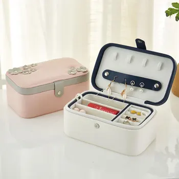 Exquisite Jewelry Box Women Leather Rectangle Packaging Necklace Rings Earrings Storage Organizer Display Gift Boxes Travel Case
Exquisite Jewelry Box Women Leather Rectangle Packaging Necklace Rings Earrings Storage Organizer Display Gift Boxes Travel Case