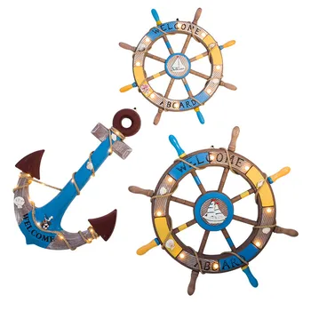 Nordic Mediterranean Style Wooden Boat Wheel Shells Fishing Net Wall Plaque Tropical Decor For Home Backdrop Hanging Decor Gift
Nordic Mediterranean Style Wooden Boat Wheel Shells Fishing Net Wall Plaque Tropical Decor For Home Backdrop Hanging Decor Gift